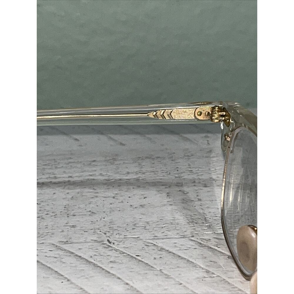 Ray-Ban Clubmaster Eyeglasses RB 5154 5762 Transparent Gold 49-21 Frames Only‼️ - Picture 3 of 10